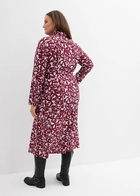 Košilové šaty ze splývavé viskózy, bonprix