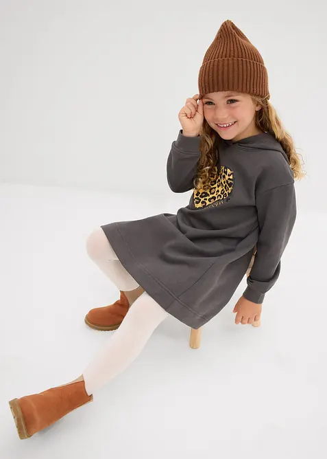 Šaty z teplákoviny z čisté organické bavlny, bonprix