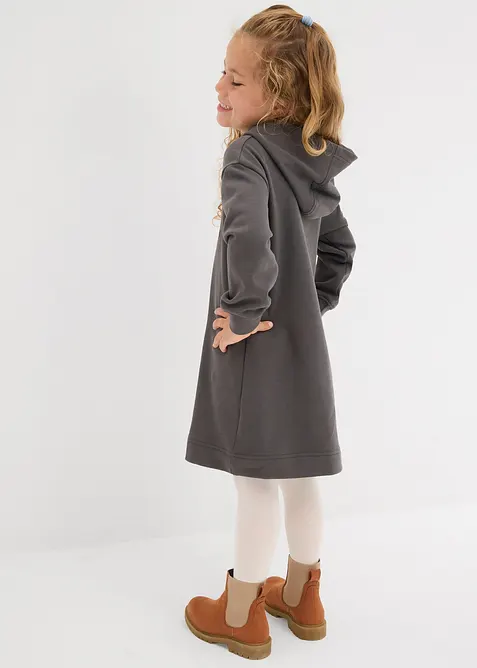 Šaty z teplákoviny z čisté organické bavlny, bonprix