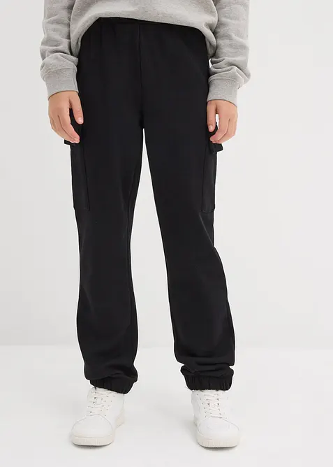 Joggingové cargo kalhoty z čisté organické bavlny, bonprix