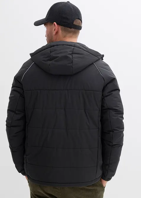 Vatovaná prošívaná bunda s kapucí, bonprix