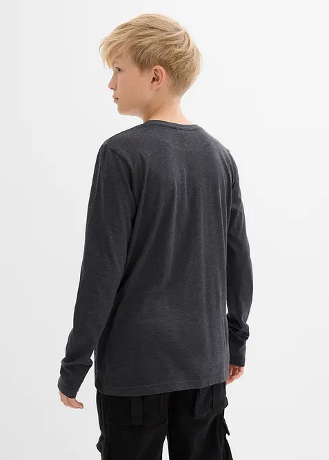 Triko s dlouhým rukávem a potiskem, bonprix