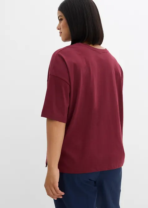 Volné tričko z bavlněné směsi, bonprix