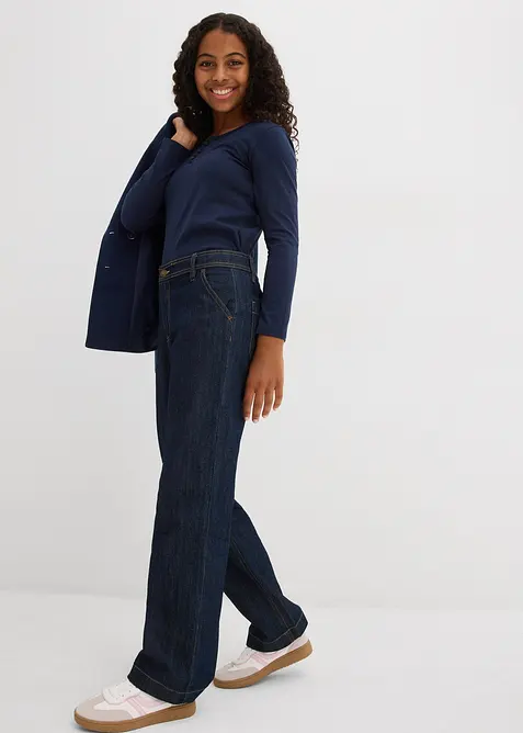 Triko s dlouhým rukávem a organickou bavlnou (2 ks v balení), bonprix