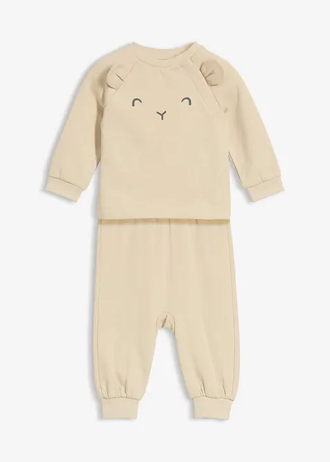 Měkká mikina a kalhoty s organickou bavlnou (2dílná souprava), bonprix