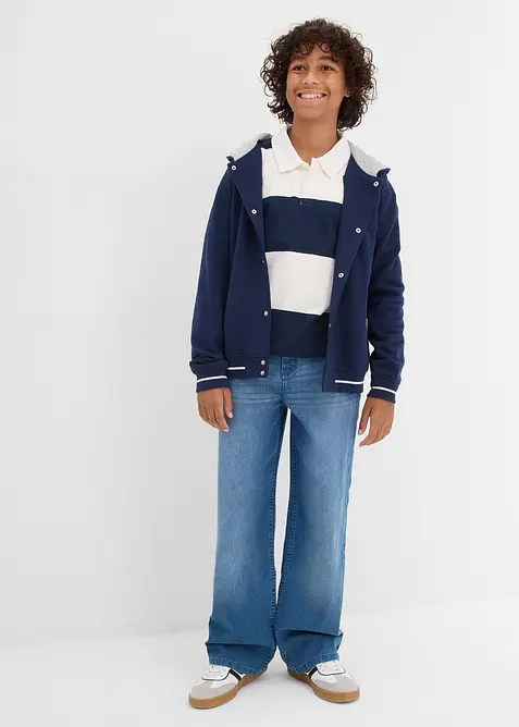 Džíny Loose Fit, Straight, s nastavitelným pasem, bonprix