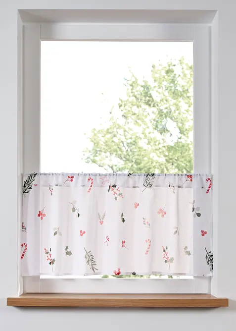 Vitrážková záclona s vánočním motivem, bonprix