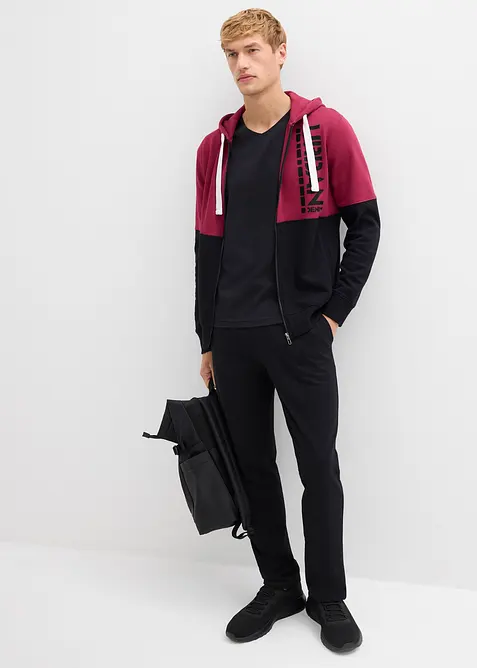 Mikina na zap&iacute;n&aacute;n&iacute; s kapuc&iacute;, z čist&eacute; organick&eacute; bavlny, bonprix