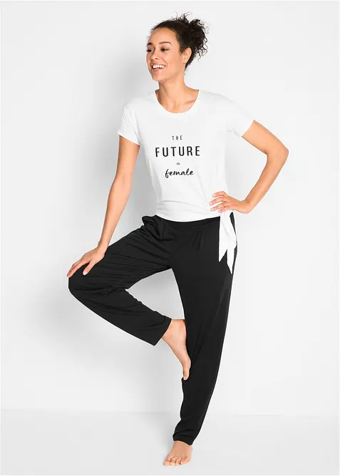 Harémové kalhoty s viskózou, bonprix