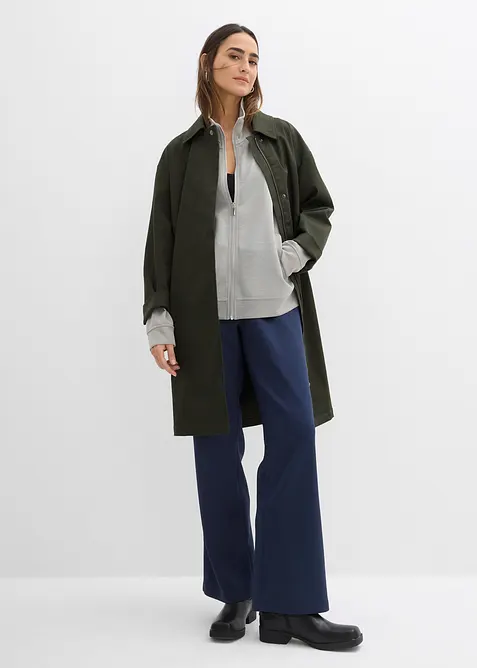 Bunda na zip z materi&aacute;lu scuba, bonprix