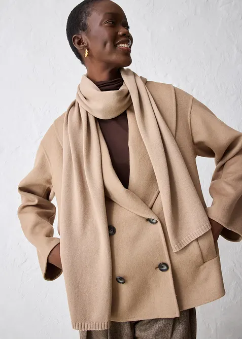 &Scaron;&aacute;la z jemn&eacute; pleteniny s vlnou merino, bonprix