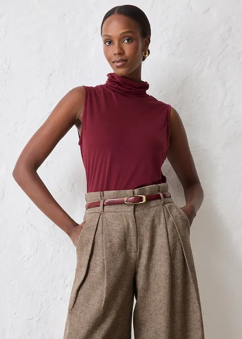 Úzký kožený pásek, bonprix