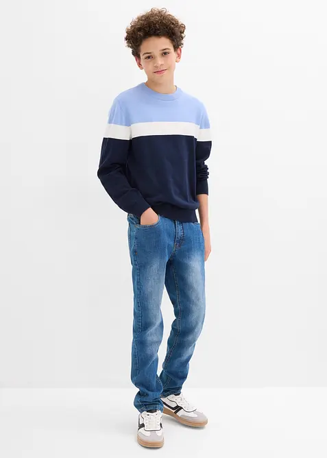 Svetr z jemné pleteniny z čisté bavlny, bonprix