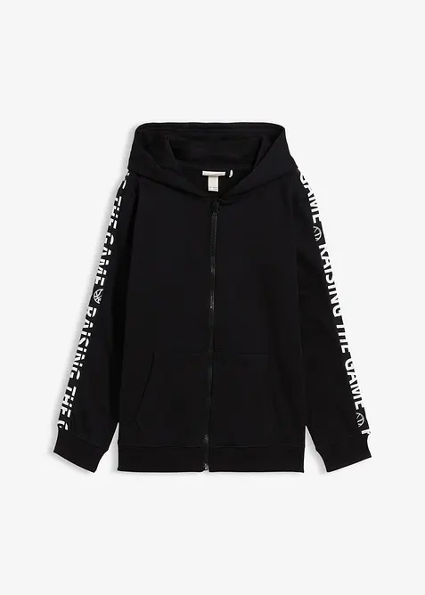 Propínací mikina s kapucí, z organické bavlny, bonprix