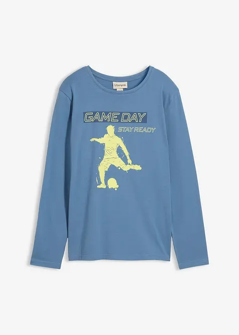 Triko s dlouhým rukávem, z čisté organické bavlny, bonprix