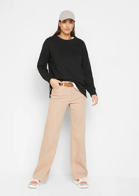 Mikina z bavlněné směsi, bonprix