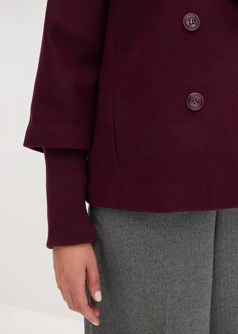 Kabanov&yacute; kab&aacute;tek s pleten&yacute;mi ruk&aacute;vy, bonprix