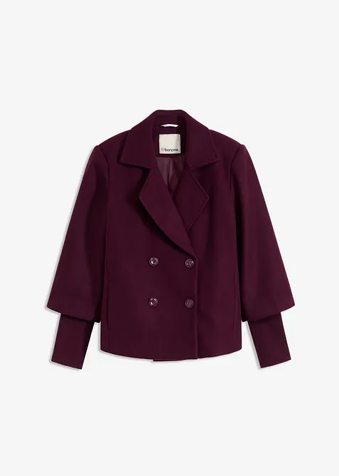 Kabanov&yacute; kab&aacute;tek s pleten&yacute;mi ruk&aacute;vy, bonprix