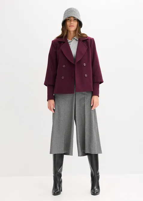 Kabanov&yacute; kab&aacute;tek s pleten&yacute;mi ruk&aacute;vy, bonprix