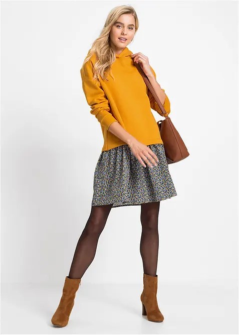 Mikinové šaty ve vzhledu 2v1, bonprix