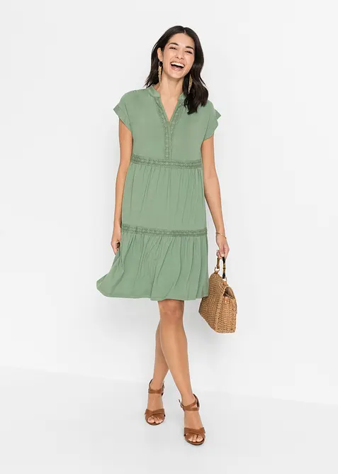 Tunikové šaty z měkké viskózové směsi, bonprix