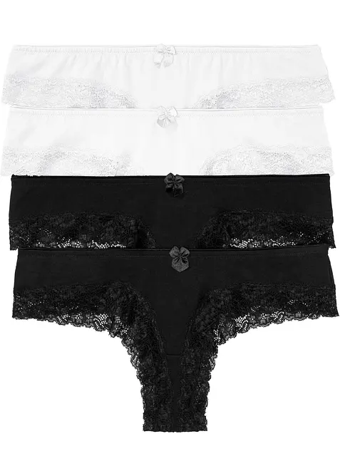 Brazilsk&eacute; kalhotky (4 ks v balen&iacute;), bonprix