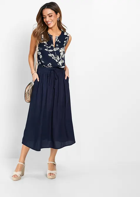 Visk&oacute;zov&aacute; maxi sukně, bonprix