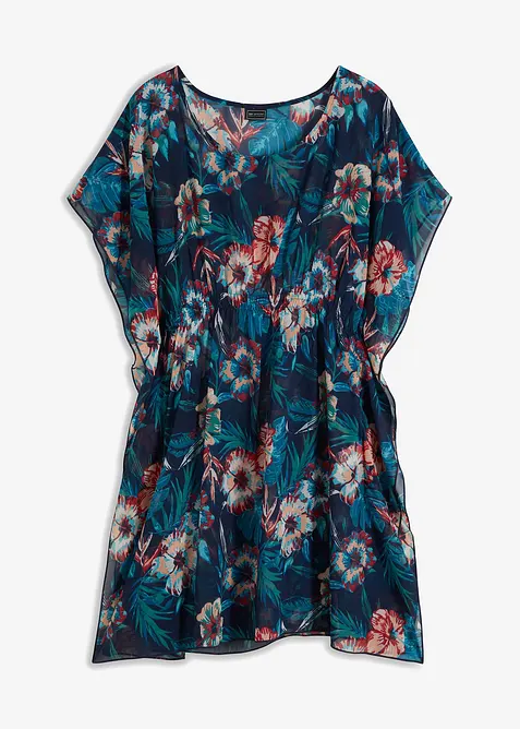 Dlouh&aacute; pl&aacute;žov&aacute; tunika z lehk&eacute;ho &scaron;ifonu, bonprix