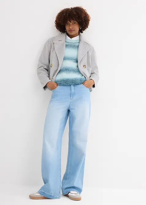 Svetr ze silnější pleteniny, z měkké vlněné směsi, bonprix