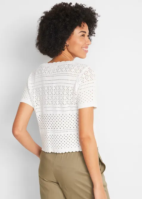 Krátké háčkované bolerko, bonprix