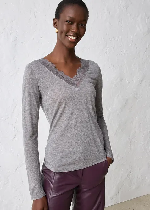 Triko s vlnou, bonprix