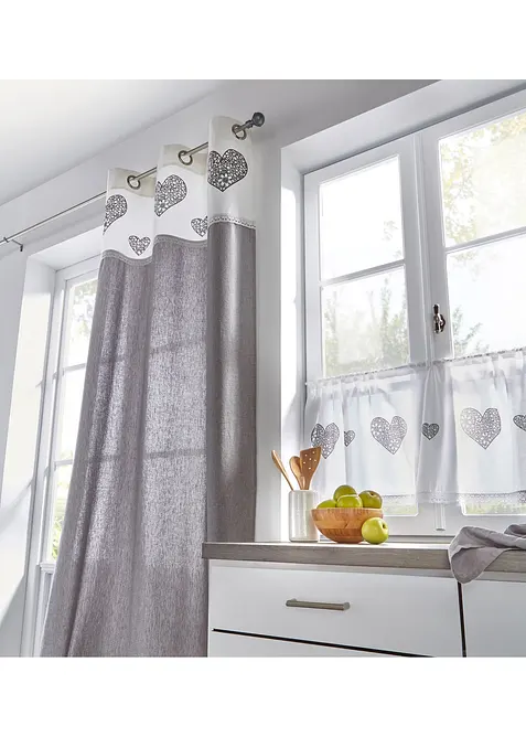 Kr&aacute;tk&aacute; z&aacute;clona s potiskem srd&iacute;ček, organick&aacute; bavlna, bonprix