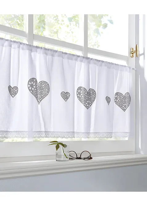 Kr&aacute;tk&aacute; z&aacute;clona s potiskem srd&iacute;ček, organick&aacute; bavlna, bonprix