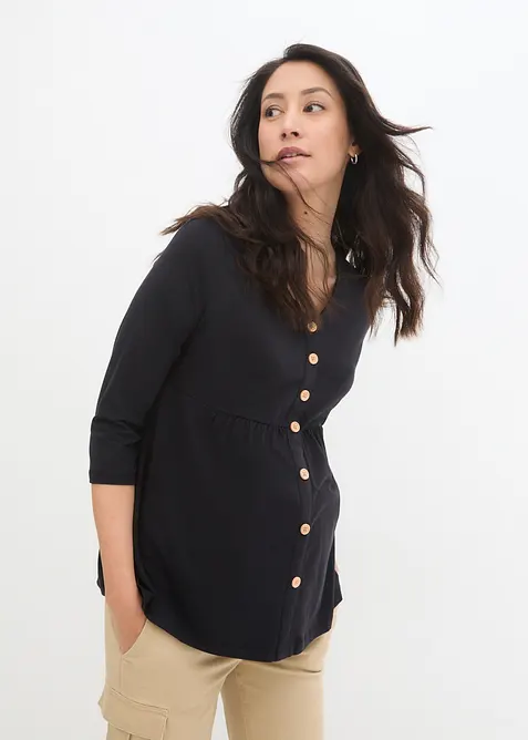 Těhotenské/kojicí triko 2 v 1, z organické bavlny, bonprix