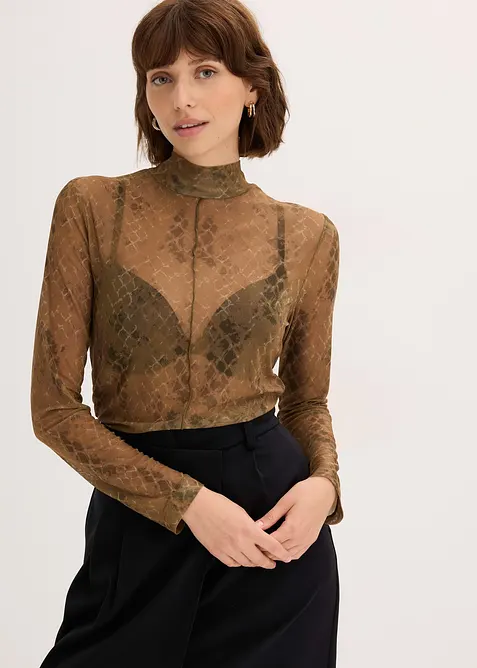 Tričko s dlouhým rukávem, bonprix