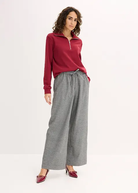 Oversize mikina se zipem, bonprix