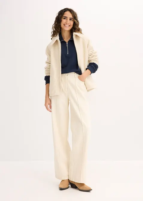 Oversize mikina se zipem, bonprix