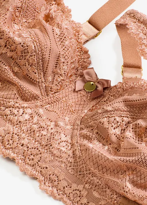 Zmenšovací podprsenka bez kostic, s polstrovanými ramínky, bonprix