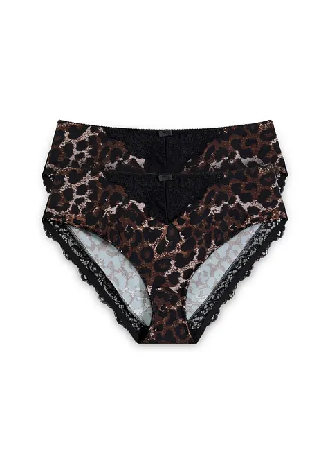 Maxikalhotky s jemnou krajkou (2 ks v balen&iacute;), bonprix