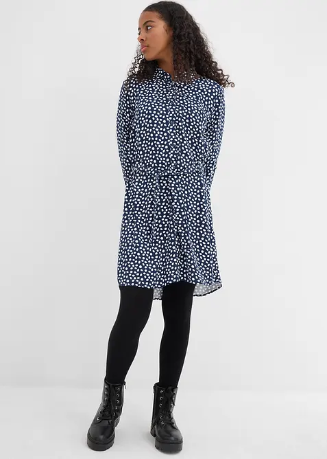 Košilové šaty ze splývavé viskózy, bonprix