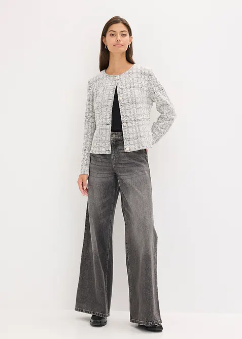 Kardigan z buklé z bavlny, bonprix