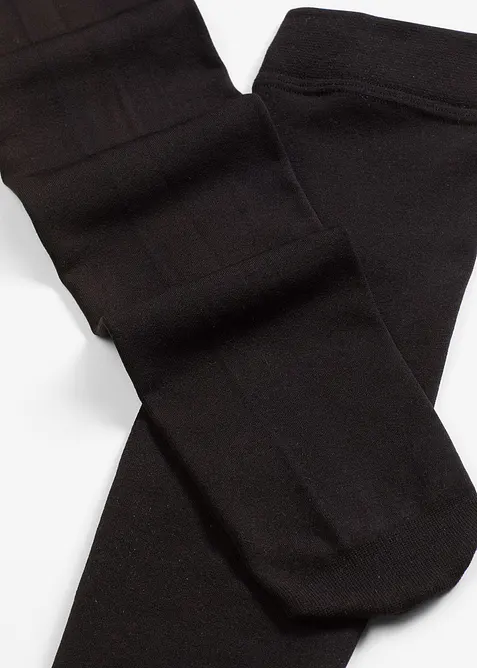 Termo podkolenky 120 den, z jemného materiálu s flísovým rubem (3 páry v balení), bonprix