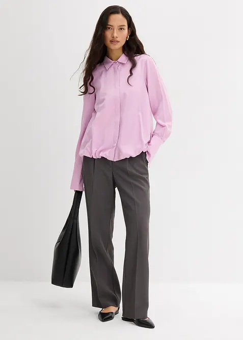 Saténová halenka z viskózové směsi, bonprix