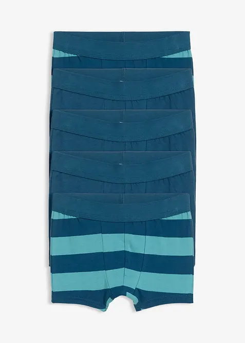 Boxerky s měkkou organickou bavlnou (5 ks v balení), bonprix