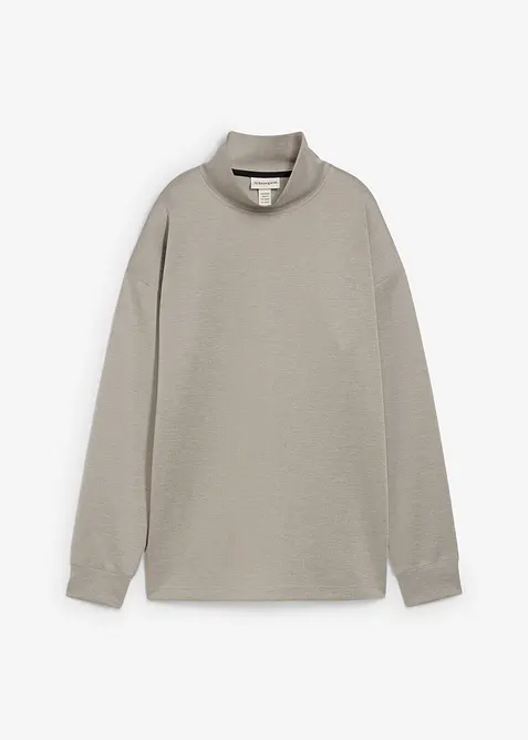 Mikina se stojáčkem, z materiálu scuba, bonprix