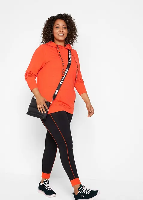 Mikina s kapuc&iacute;, z měkk&eacute; směsi s visk&oacute;zou, bonprix