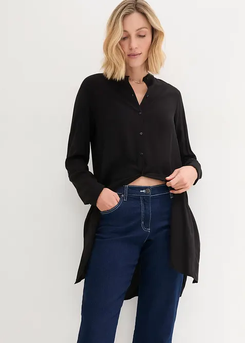 Capri dž&iacute;ny, Mid Waist, bonprix