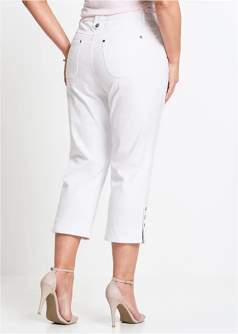 Capri dž&iacute;ny, Mid Waist, bonprix