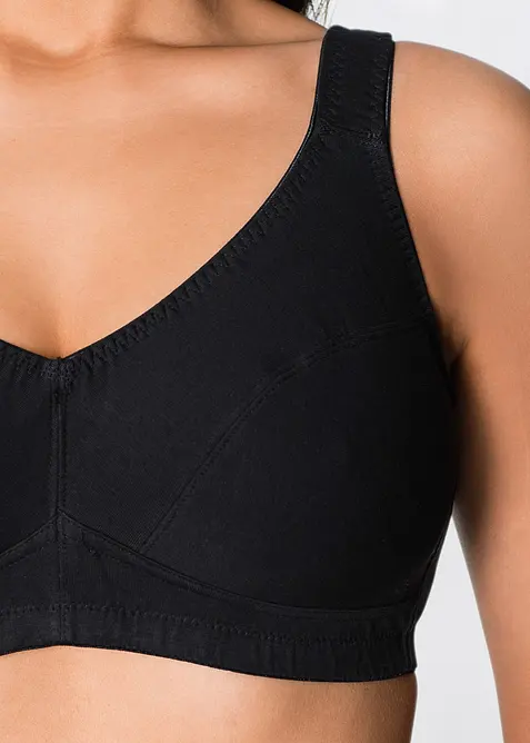 Podprsenka bez kostic (2 ks), s organickou bavlnou, bonprix