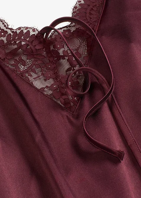 Saténové negližé s lesklým efektem, bonprix